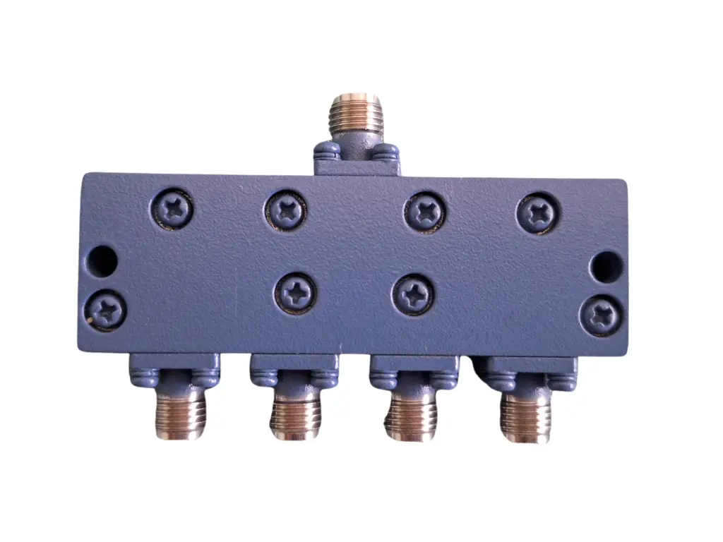 4-way resistive power divider splitter with SMA Female connectors